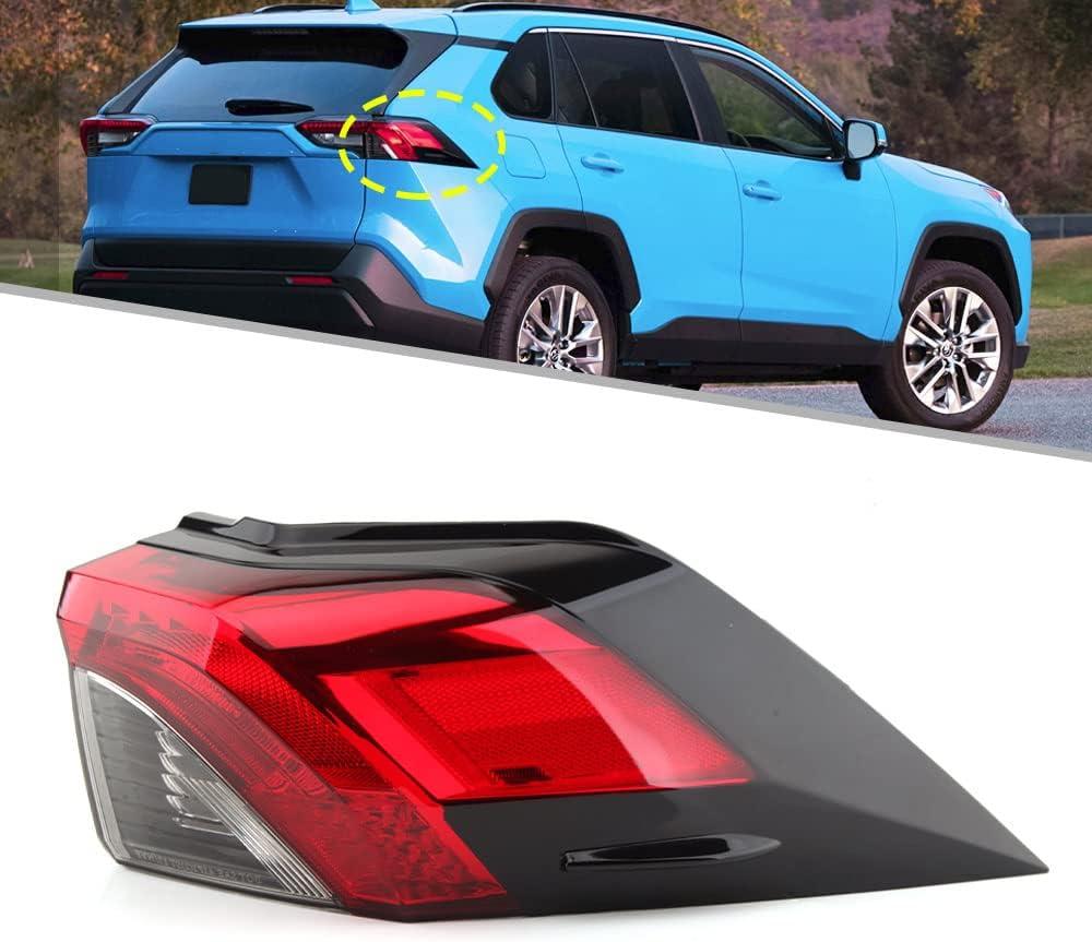 Tail Light Rear Brake Lamp For Toyota RAV4 2019 2020 2021(Right Passenger Side) With bulb Replace TO2805148 81550-0R090