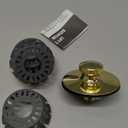 Universal Lift n Lock (Push Pull) Bath Tub/Bathtub Drain Stopper Includes 3/8" and 5/16" Fittings