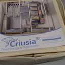 Criusia Drawer Organizer Clothes 12 Pack, Dresser Organizer for Nursery Bedroom Closet Organization and Storage - Baby Clothes Organizer Bins - Drawer Divider for Sock Underwear Bra Ties (Beige)