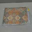 nunubaby Washable Pee Pads for Dogs, Stylish, Non-Slip and Leak-Proof Pee Mat. ultra-absorbent Reusable potty pad for Crates and Floors.(Cream/Multi, 18" x24" )