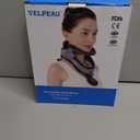 Velpeau Neck Brace for Neck Pain and Support, Soft Cotton Pads, Cervical Collar Restricting Cervical Motion, Relieves Discomfort and Spine Pressure (Foam Padded Neck Brace, One Size)
