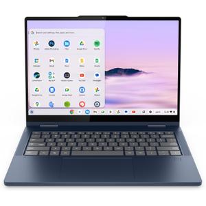 Lenovo Chromebook Plus 2-in-1 - Lightweight Laptop - Google Gemini - Intel N355 CPU - 14" WUXGA IPS Touchscreen Display - 8GB RAM - 256GB UFS Storage - Integrated Intel Graphics - Fingerprint reader
