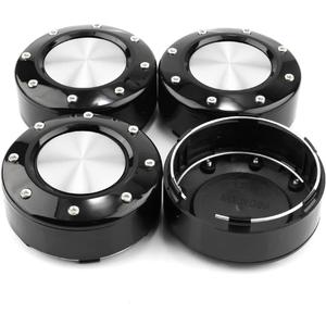 4pcs 4.02in Wheel Center Caps for Mayhem Wheel Center Hubcaps Silver Center Cover Replacement for Rim (Outer Diameter 4.02in/Clip Diameter 3.74in)