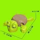 Turtle Cup Holder Funny, 3D Printed Turtle Coaster with Additional Table Coasters for Drinks, Funny Coasters Gift for Women, Green