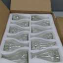 Didaey Glass Bud Vases Set of 12, Small Clear Flower Vases Bulk for Centerpieces Mini Vintage Modern Conical Lotus Bud Vases for Home Table Wedding Anniversary Party Decorations