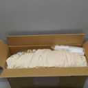 Tiny Land Play Tent with Padded Mat & LED Lights, Kids Tent, Playhouse for Kids, Indoor Bed Tent for Toddler, Toys for 3,4,5,6-Year-Old Girls, Neutral Color Play Room Furniture