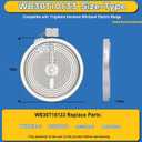 Upgraded WB30T10133 Range 9"/6" Dual Radiant Surface Element Compatible with GE Hotpoint Electric Stove, WB30X24111 10" Haliant Surface Element Replace PS2321567 AP4345739