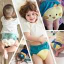Potty Training Underwear Absorbent Toddler Training Pants for Boys and Girls, Girl Training Underwear, 100% Cotton Reusable Pee Pants 3T-4T