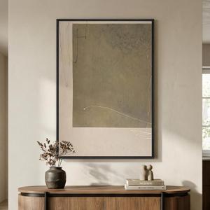 Framed Neutral Abstract Wall Art, Modern Beige and Taupe Canvas Prints Paintings Artwork for Walls, Contemporary Minimalist Block Pictures for Living Room Dining Bedroom Hallway Wall Decor 24x36 In