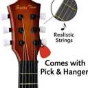23" Acoustic Guitar, Kids 6 String Toy Guitar - Realistic Steel Strings - Beginner Practice First Musical Instrument for Children, Toddlers (Amber Sunburst), Miniature/Kids Size