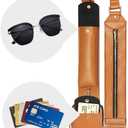 LUCKYCOIN Crossbody Purse Strap,Replacement Straps,Adjustable Vegan Leather Shoulder Strap with Purse Bags,Travel Belt Strap (Brown)