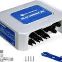 ECO-WORTHY Upgraded 6 String Solar PV Combiner Box, Upgraded 25A Current Fuse, 125A Circuit Breakers with Max Support Up to 6480W Solar System, Better ABS Waterproof Case and Surge Protective