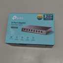 TP-Link 8 Port Gigabit Switch | Easy Smart Managed | Plug & Play | Desktop/Wall-Mount | Sturdy Metal w/ Shielded Ports | Support QoS, Vlan, IGMP and LAG (TL-SG108E)