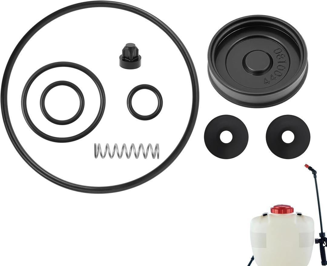 0610407-K Piston Pump Sprayer Repair Kit, for Solo 425 425-DELUXE 435 & 473-P Piston Pump Backpack Sprayers, Viton Collar & O-Ring Replacement Set for Restoring Pump Performance