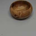 Samhita Acacia Wood Wooden Yarn Bowl for Crocheting & Knitting Hand Made by Indian Artisans Birthday Gifts for Mom & Knitting Lovers (6" x 6" x 3")