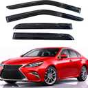 4 x KPY Rain Guards Fit for 2013-2018 Lexus ES300h ES350, Out-Channel Window Visors Vent Wind Deflectors 4PC, Car Accessories for 2013-2018 Lexus ES Series