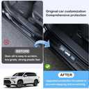 Scratch Resistant Door Sill Protector ABS for Grand Highlander (Include Hybrid) & TX TX350 500h 550h+ Protective Cover Film Compatible with LE/XLE/Limited/Platinum Trims Grand Highlander Accessories