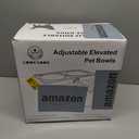 Elevated Dog Bowls for Large Dogs 5 Adjustable Heights 7.5"-15.4", 2 X-Large 10 Stainless Steel Bowls, Heavy Duty Raised Dog Bowl Stand Foldable Pet Feeder for Dogs Shoulder Height Over 15, Grey