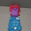 wegreeco Washable Reusable Premium Female Dog Diapers, Medium Large Small Dog Doggie Puppy & Doggy Diapers Female,Period Panties in Heat (Pack of 3, Medium) (Medium (12"-15" Waist), Bright Color)