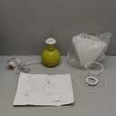 Green Small Bedside Mini Table Lamp for Bedroom, Cute Bedroom Lamps for Nightstand, Cute Mini Table Lamps for Small Spaces with Scalloped Shade for Kitchen Counter, Bookshelf, Kids Dorm (On/Off Switch)