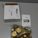 20 Pieces Round Table Number Cards Stands Modern Cursive Table Number 1-20 for Wedding Reception Anniversary Party Restaurant Events 4 x 6 Inches(Gold)