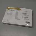 Pembrook Light Compression Socks for Women - 6 Pairs | 8-15 mmHg Cotton Compression Socks Women | Circulation Support (Black, L)