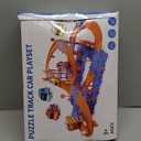 96PCS Puzzles Track Cars Toys for Kids Age 3-8 8-13, 4-Tier Race Track with 3 Cars, Toddler Educational Floor Puzzle Car Games Toys for Toddlers, Boys and Girls, 5 6 7 8 9 10 Years Old Birthday Gift