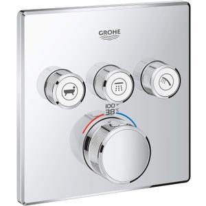 GROHE 29142000 Grohtherm Smart Thermostatic Trim With Control Module, Starlight Chrome