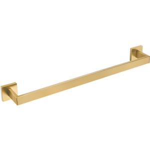 Bagnolux 22 Inch Gold Bathroom Accessories, Gold Towel Rack for Bathroom Wall Mounted Towel Bar, Heavy Duty Modern Brushed Brass Towel Holder Wall Single Towel Rod (Total Length 23.6-Inch)