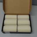 Drippless Beeswax Pillar Candle Bulk - Hand Rolled Pure Natural Beeswax Candles 2 x 4 inch, Great for Home Decor, Best Choice for Mother Father or Sister Gift - 6 Pack Ivory White