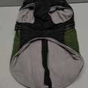 ASENKU Reflective Dog Coat with Built-in Harness, Windproof Fleece-Lined Dog Jacket for Small, Medium, Large Dogs, Warm Winter Vest with Turtleneck & Zipper (Green L)