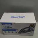 Steam Iron for Clothes, 1800W with 20.28oz Water Tank,Ceramic Soleplate,3-Way Auto-Off, 20s Fast Heat-up,Burst of Steam, Precision Tip,Self-Clean, Anti-Calc, Vertical Steamer for All Fabrics