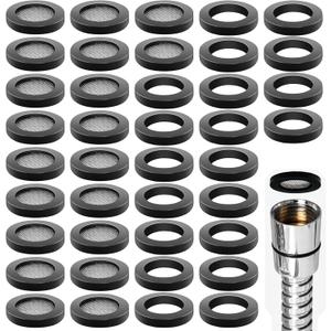 20 Pcs Shower Head Filter Gasket and 20 Pcs 3/4" Stainless Steel Water Hose Gasket for 1/2" Shower Head