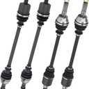 Front and Rear ATV CV Axle Drive shaft Assembly Set for Polaris RZR S 800/4 800 2009 2010 2011 2012 2013 2014, Replace for 1332885 1332637 1332883 (NOT FIT RZR 800) - Full Set