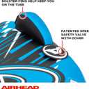 Airhead G-Force Towable Tube for Boating, 1-4 Rider Inflatable Boat Tube for Water Tubing, Heavy Duty Full Nylon Cover, Stabilizer Fins with Neoprene Knuckle Guards, Speed Safety Valve