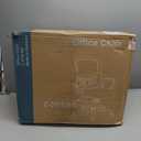 c-3718BK edx Desk Chair with Ergonomic Lumbar Support for Home, Office, Bedroom, 250lbs, Black