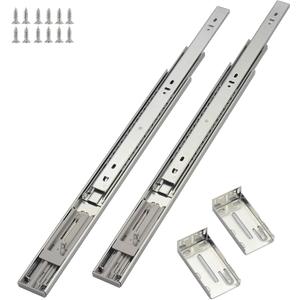 OCG Soft Close Drawer Slides 22 Inch (10 Pairs), Full Extension Ball Bearing Side Mount Drawer Slides for Cabinets with Face Frame