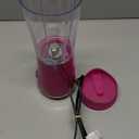 Hamilton Beach Portable Blender for Shakes and Smoothies, 14 Oz BPA Free Travel Cup & Lid, Durable Stainless Steel Blades, Personal Smoothie Blender, Raspberry, 51131G