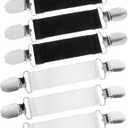 6pcs Cinch Clip Dress Clips Back Cinch for Men & Women Elastic Fit Dress Cinch Elastic Clips for Retro Short-sleeve Shirts Cardigan Collar Clip Brooches