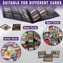 Trading Card Binder 360 Pockets - Side Loading Waterproof Card Album for MTG, TCG, Sports Cards -9-Pocket Durable Pages with Sleeves - Collector Gift (Purple)