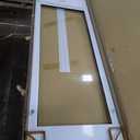 Ideal Pet Products Aluminum Pet Patio Door, Adjustable Height 77-5/8" to 80-3/8", 15" x 20" Flap Size, White