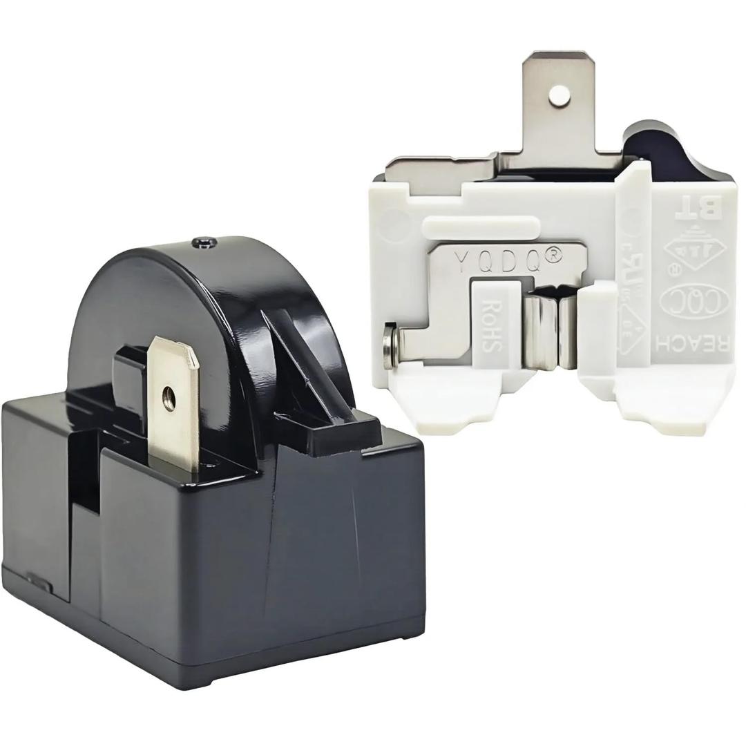 1 Pack QP2-4.7 QP2-4R7 4.7 Ohm Refrigerator 1 Pin PTC Start/Starter Relay Refrigerator Overload Protector Fits Whirlpool Frigidaire Kenmore and Most Mini Fridges and Coolers