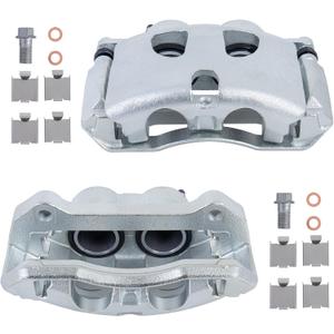 Pair Front Disc Brake Calipers Assembly with Bracket Compatible with 2010-2011 Ford F150, Compatible with 2010-2021 Lincoln Navigator Driver and Passenger Side 18B5236 18B5237