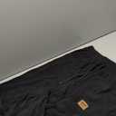 PLEPAN Mens Corduroy Pants Casual Cargo Joggers for Men Tapered Baggy Sweatpants Drawstring Elastic Waist Pants with Pockets (Small, Black)