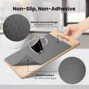 Shelf and Drawer Liner for Kitchen Cabinets, Non Adhesive Drawer Liner, Non Slip Waterproof Shelf Paper Washable EVA Dresser Bathroom Pantry Refrigerator Protector Liner (Dark Grey, 12INx20FT)