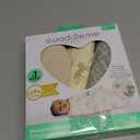 SwaddleMe by Ingenuity Monogram Collection Baby Swaddle, 100% Cotton, Improves Sleep & Calms Startle Reflex, 0-3 Months, Pocket Fold Design for Easy Changes, 1.0 TOG, 3-Pack - Born Free