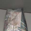 Vintage Style Duvet Cover Set,5 PCS Boho Comforter Cover Set,Paisley Floral Bedding Set,Green Floral Duvet Cover,Queen Duvet Cover,Soft Reversible Design(Autumn,Queen)