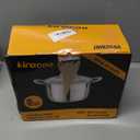 Kirecoo Stainless Steel Stock Pot - 8 Quart Heavy Duty Induction Cooking Pot with Visible Lid for Pasta, Soup, Spaghetti, Nonstick Thick Bottom Big Stockpot, Deep Cookware for Canning, Boiling, Simmer