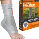 Incrediwear Ankle Sleeve  Ankle Brace for Joint Pain Relief, Sprained Ankle Support, Arthritis, Inflammation Relief, and Circulation for Women and Men (Grey, Small/Medium)