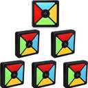 6 Pcs Light up Memory Game Handheld Electronic Toys Color Memory Quiz Puzzle Toy Electronics Handheld Games with Lights and Sounds for Kids Adults Party Favour (Chic,4.1 x 4.1 x 1.2 in)